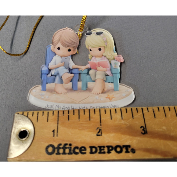 Beach Couple Ornament Just Me And You With An Ocean View Hanging Gift - Picture 3 of 6